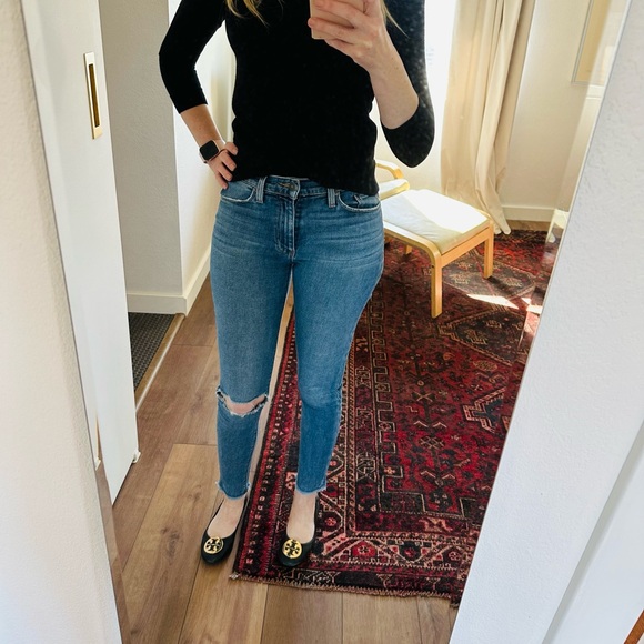 Hudson Distressed Barbara Super Skinny Jeans Size 24 - Picture 5 of 12